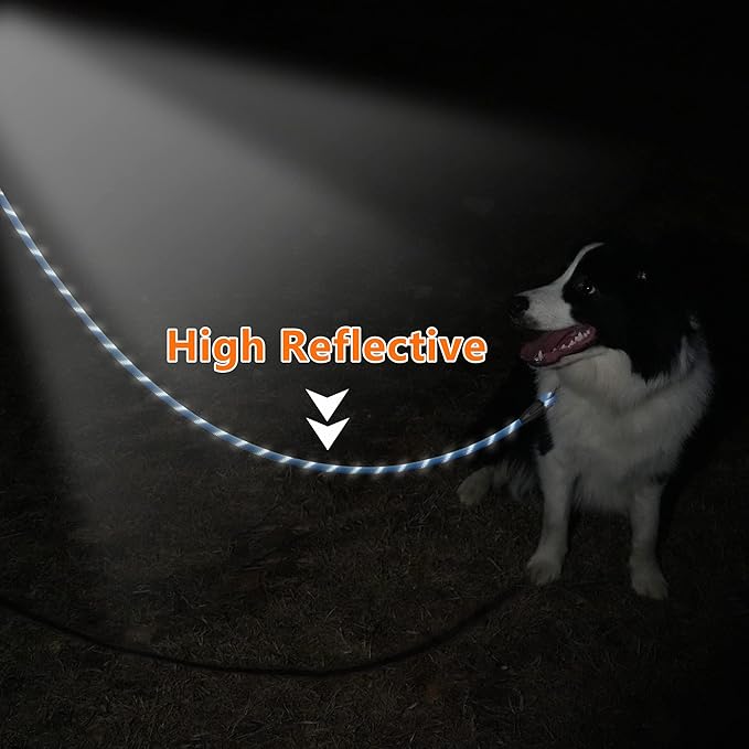 NTR 50FT Long Dog Leash, Rope Dog Leash with Swivel Lockable Hook and Comfortable Padded Handle, Dog Training Leash Lead for Walking, Hunting, Camping, Backyard for Small Medium and Large Dogs, Pink