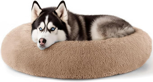 Extra Large Dog Beds, 36 Inch Human Dog Anxiety Relief Squishmallow Comfort Bed, Indestructible & Chew Proof Pet Beds (KaQi)