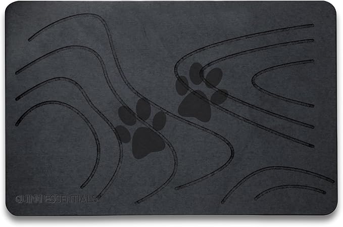 Stone Drying Dog Mat with Diatomaceous Earth – Anti-Slip, Fast Drying, Ideal for Messy Drinkers and Water Spills.
