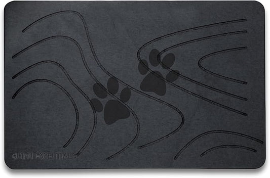 Stone Drying Dog Mat with Diatomaceous Earth – Anti-Slip, Fast Drying, Ideal for Messy Drinkers and Water Spills.
