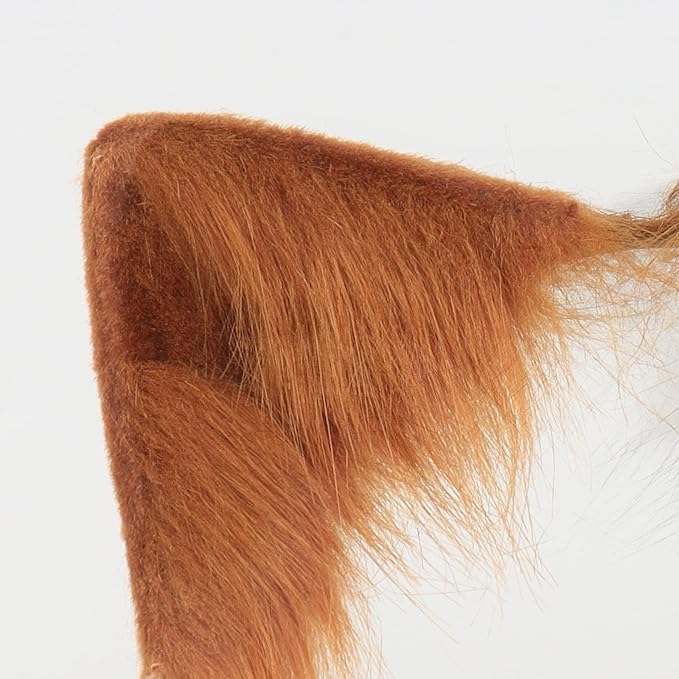 Cat Ears and Wolf Fox Animal Tail Cosplay Costume Faux Fur Hair Clip Headdress Halloween Leather Neck Chocker Set