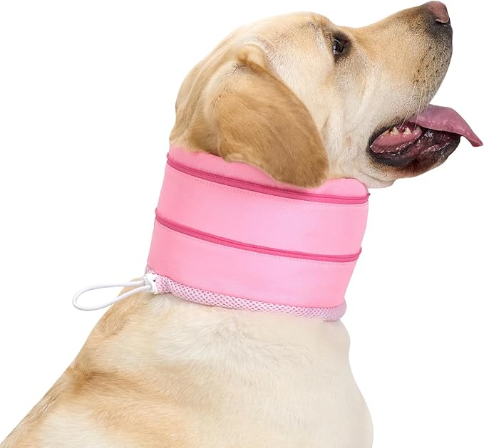 Soft Dog Recovery Collar After Surgery, Breathable Pet Sponge Collar for Small Dogs and Puppy, Adjustable Surgical Collar to Stop Licking Wounds, XS (Collar Only)