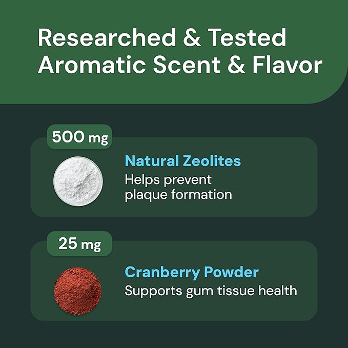 VetriScience Dental Care Powder - Dental Supplement Powder for Dogs & Cats - Supports Breath Freshening - Healthy Teeth & Gums - Easy-to-Use Oral Hygiene for Pets - 16 oz