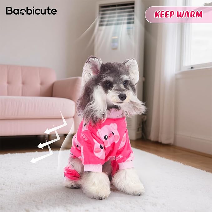 4 Pack Dog Pajamas Soft Lightweight Dog Recovery Suit Onesie Clothes for Small Medium Female Boys Girls Dogs Cats (XL (Back: 16",Chest: 20.8", Neck: 12"), Unicorn,Pig,Strawberry,Duck)