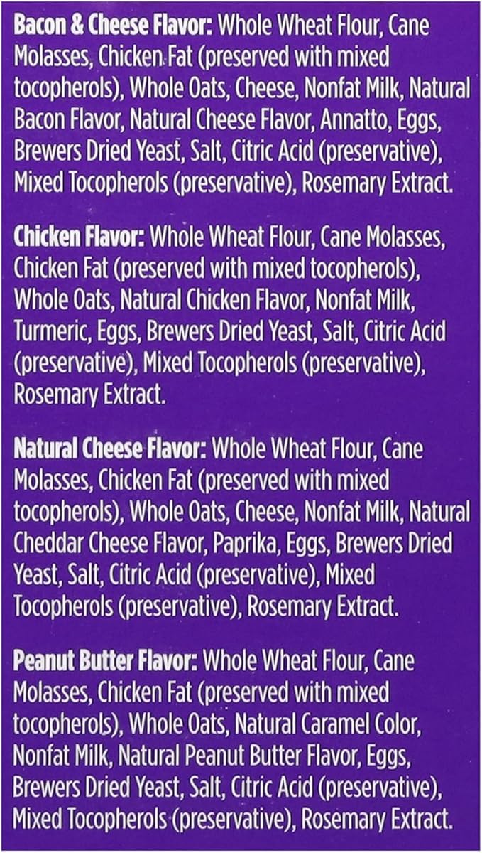 Blue Dog Bakery Natural Dog Treats, More Crunch Large, Assorted Flavors, 18oz Box, 6 Boxes