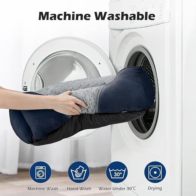 INVENHO XX-Large Dog Bed Rectangle Washable Orthopedic Soft Calming Sleeping Durable Pet Cuddler with Anti-Slip Bottom