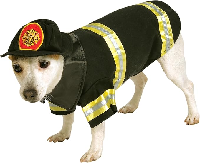 Rubies Firefighter Pet Costume for Dogs or Cats, Large