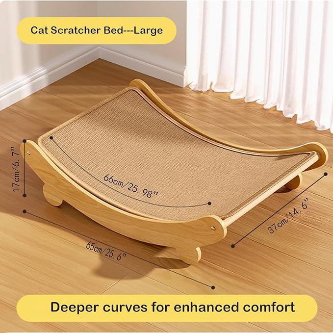 Cat Scratchers for Indoor Cats Scratch Pad Sisal Cat Hammock Bed Scratching Post Board Cat Chair Furniture Lounge Large
