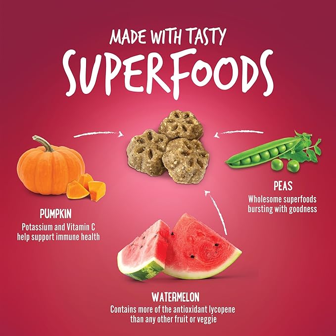 Fruitables Skinny Minis Grain Free Soft Treats for Dogs | Watermelon Flavor | 5 Ounces (2607)