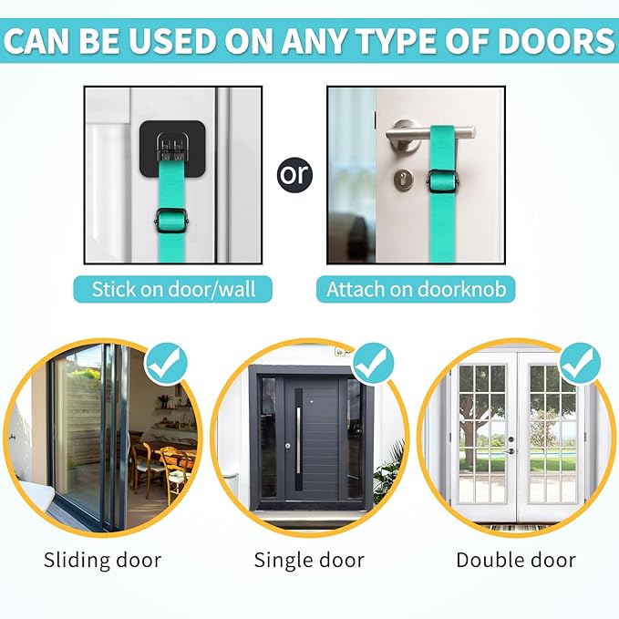 COOYOO Dog Doorbells, Adjustable Potty Training Dog Bells, Upgraded for Training Your Puppy The Easy Way, Premium Quality Housetraining Hanging Bell-5 Extra Large Loud 1.5 DoorBells