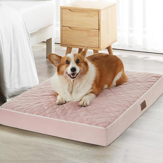 WNPETHOME Orthopedic Giant Dog Beds Large Sized Dog, Waterproof Extra Large Dogs Bed with Removable Washable Cover, Multi-Needle Quilting Dogs Crate Bed