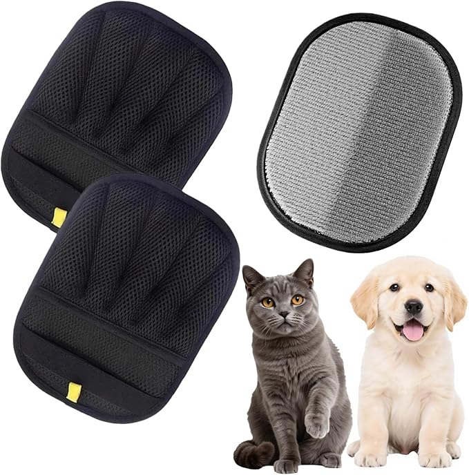 1pcs Pet Hair Removal Glove, Reusable Electrostatic Pet Hair Removal Gloves,Reusable for Dogs & Cats, Furniture, Car Seats & More