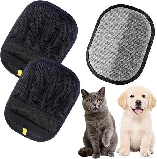 1pcs Pet Hair Removal Glove, Reusable Electrostatic Pet Hair Removal Gloves,Reusable for Dogs & Cats, Furniture, Car Seats & More