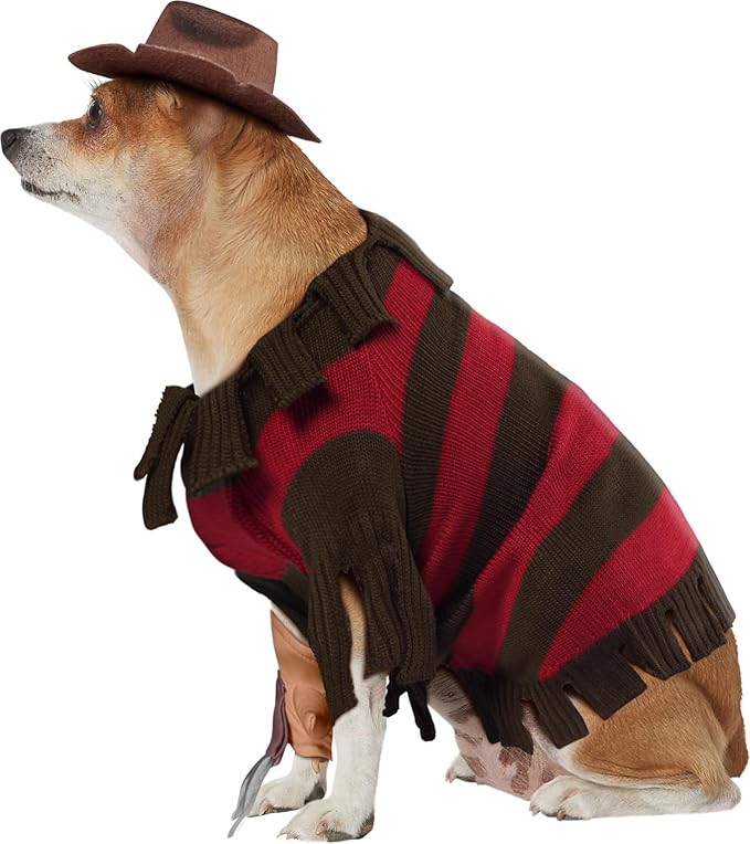Rubies A Nightmare on Elm Street: Freddy Krueger Pet Costume for Dogs or Cats, Large