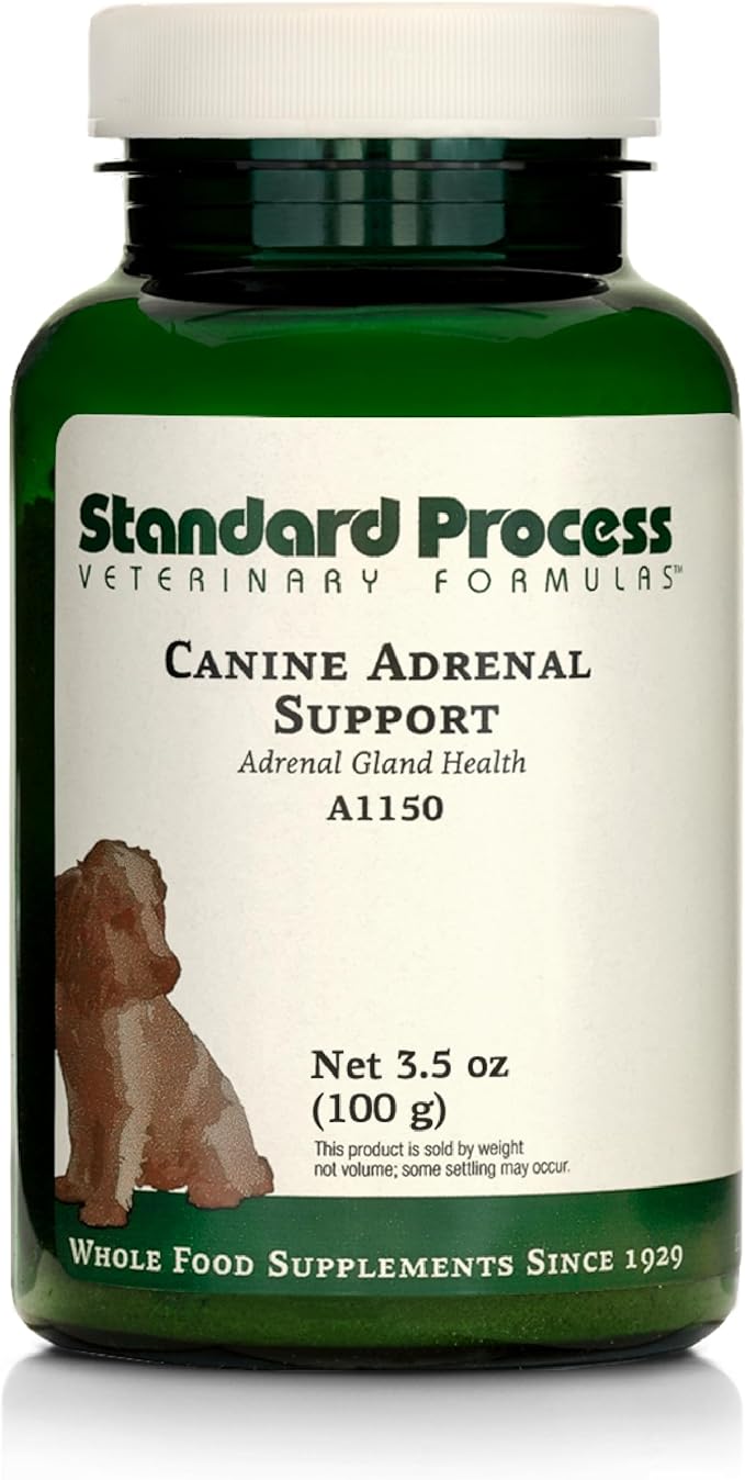 Standard Process Canine Adrenal Support - Nutritional Canine Supplement for Liver & Kidney Support - Powder Formula to Aid Dog's Adrenal Glands & Health - 100 g