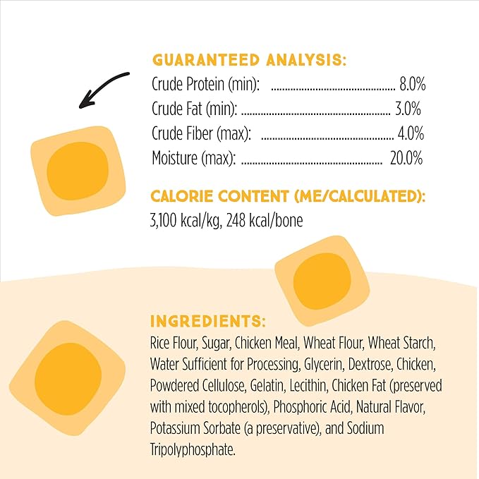 Ultra Chewy Chicken Double Treat Bones: Long-Lasting Dog Treats Made in USA for Large and Small Breeds, Highly Digestible, Ideal for Aggressive Chewers (24 Count)