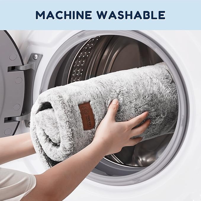 WESTERN HOME Dog Bed for Crate, High Resilience Foam Dog Crate Mat Kennel Pad with Soft Wavy Plush Comfortable Anti-Slip Washable Bed for Large Medium Small Dogs & Cats