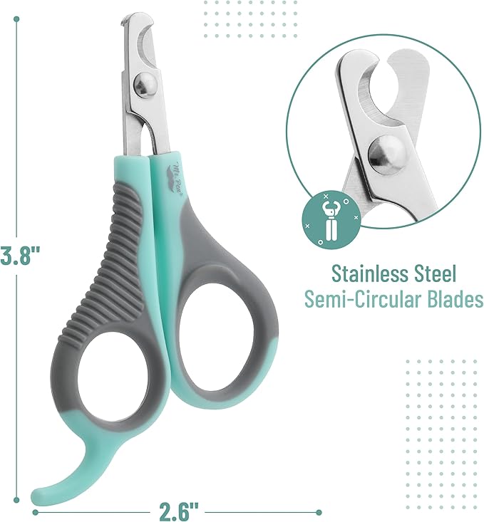 Mr. Pen Cat Nail Trimmer - Blue & Gray, Cat & Kitten Nail Clipper, Small Dog Nail Clipper
