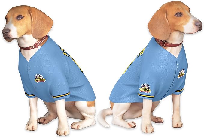 Custom Dog Baseball Jersey with Name Number Logo for Small Pet Dogs-Personalized Dog Shirts