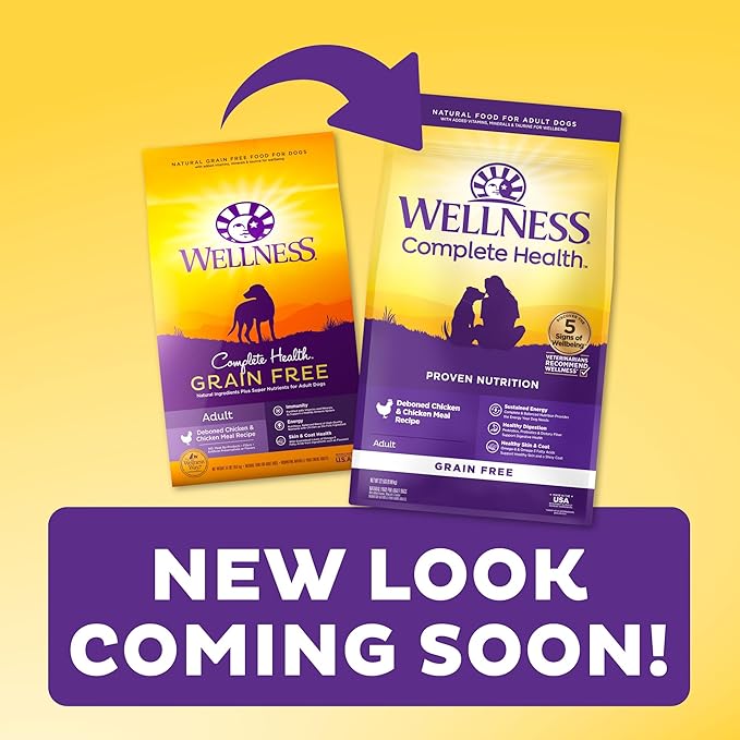 Wellness Natural Pet Food Complete Health Natural Grain Free Dry Dog Food, Chicken, 24-Pound Bag
