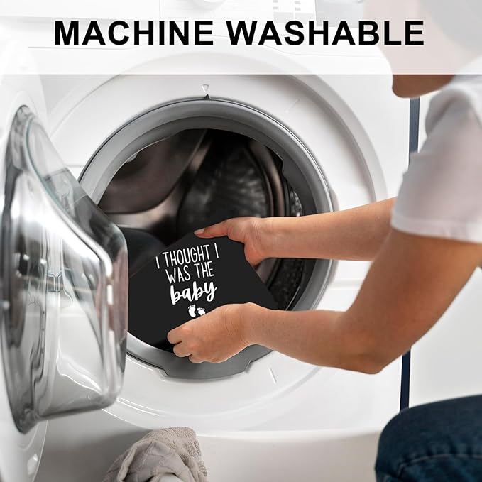 I Thought I was The Baby Bandana Pet Scarf Pregnancy Announcement Bandana Dog Bandana for Dogs Pet Accessories for Dog Lovers Pregnancy Reveal Ideas (Black)