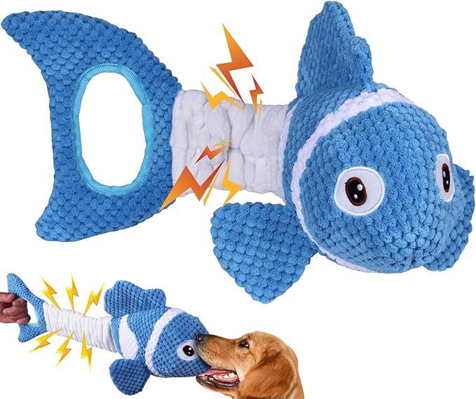 Squeaky Dog Toys - Plush Toy, Durable, Stretchy, Keeps Dogs Busy, Interactive Dog Toys Stress Release Game for Boredom Suitable for Small Medium and Large Dogs