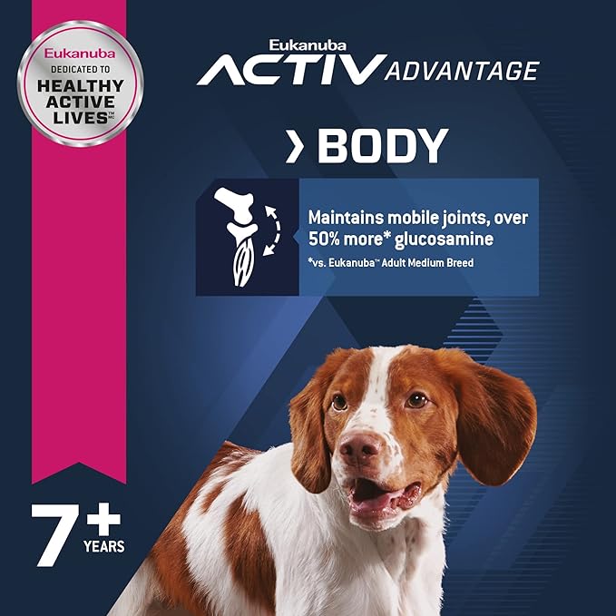 Eukanuba Senior Medium Breed Dry Dog Food, 30 lb