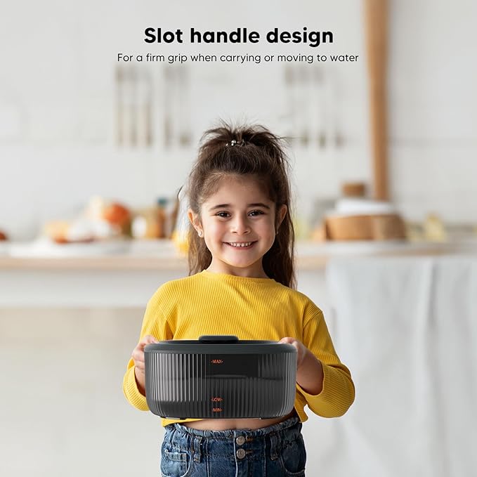 WOPET Dog Water Fountain for Large Dogs, 6L/205oz/1.7Gal Automatic Dog and Cat Water Fountain,Dog Water Dispenser with 6 Filters,Ultra-Quiet Pump,Great for Large Dogs Cats and Multi-Pet Home