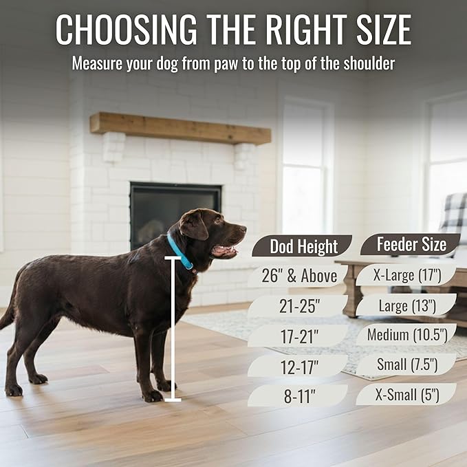 GrooveThis Woodshop - Personalized Elevated Triple Dog Bowl Stand for Large, Medium, Small, X-Small Dogs - 3 Stainless Steel Food and Water Bowls - Raised Dog Dish with Internal Storage (Medium, Blue)