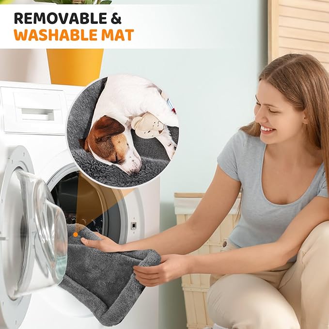 JUNGYOUN Premium Cat Carrier - Pet Carrier for Cat & Small Dogs up to 15lbs - Airline Approved Travel Dog Carrier with Anti-Escape Zippers, Collapsible Travel Bowl & Padded Strap,Charcoal