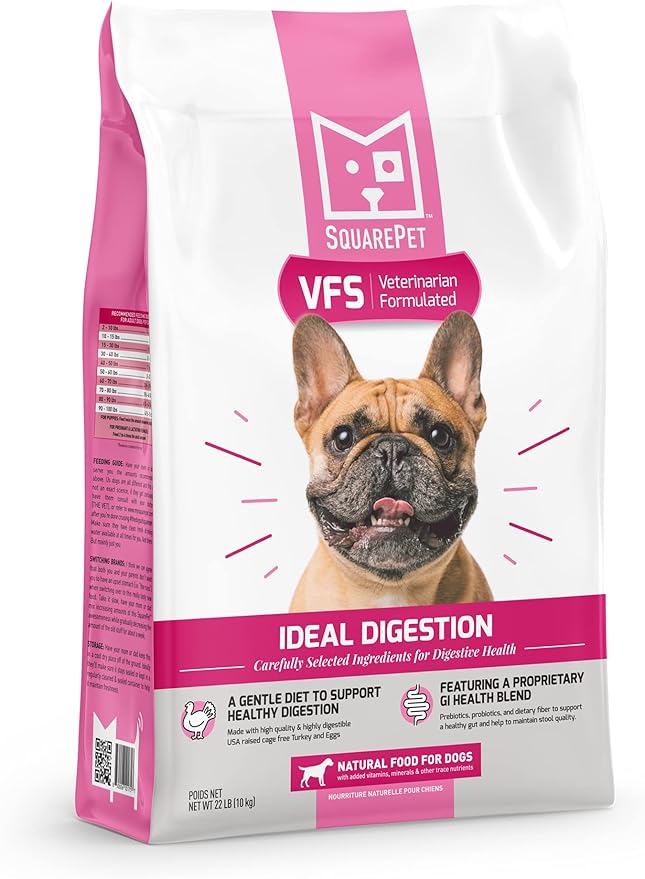 VFS Canine Ideal Digestion Formula, Cage Free Turkey, Whole Eggs, Pumpkin, Brown Rice 4.4 lbs