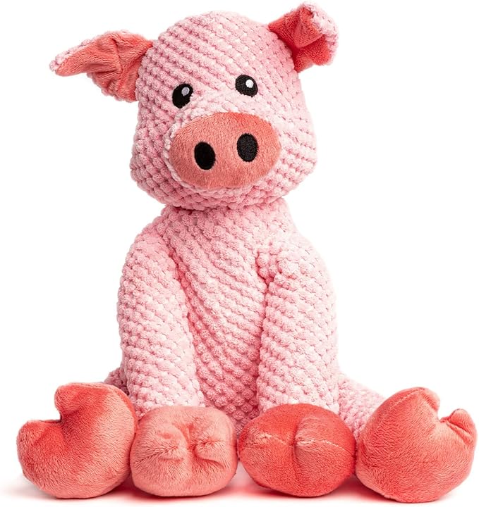 fabdog, inc. Floppy Pig Dog Toys (Small), Large Breeds