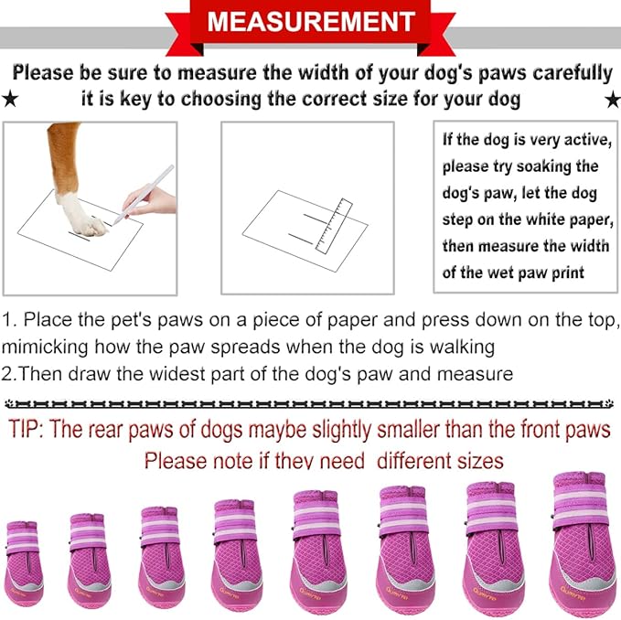QUMY 4PCS Dog Boots for Large Dogs, Medium Dog Shoes & Paw Protectors for Hot Pavement, Summer Heat Protection, Mesh Breathable Nonslip Dog Booties for Hardfloors, Walking Running Hiking Purple Size 1