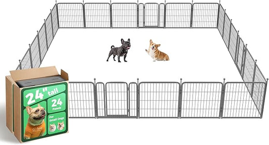 FXW Aster Dog Playpen Designed for Yard, 24inch 24 Panels