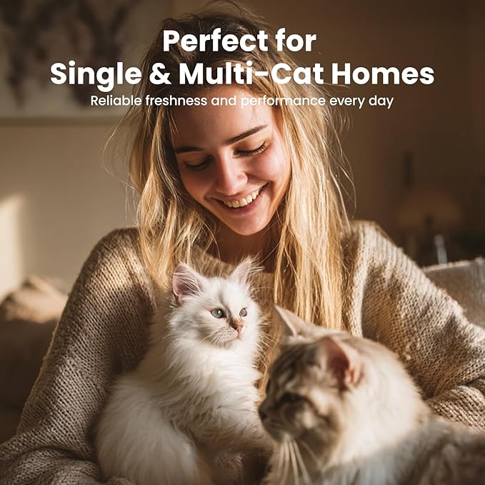 Gardner Pet Cat Litter Pellets, Natural Mineral Formula with Odor Control, Low Dust & Low Tracking, Non-Clumping Cat Litter, Lightweight & Safe, Works in Double-Layer Litter Boxes(3.5LBS*4)