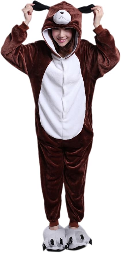 MizHome Unisex Dog Adult Performance Pajamas Anime Costume