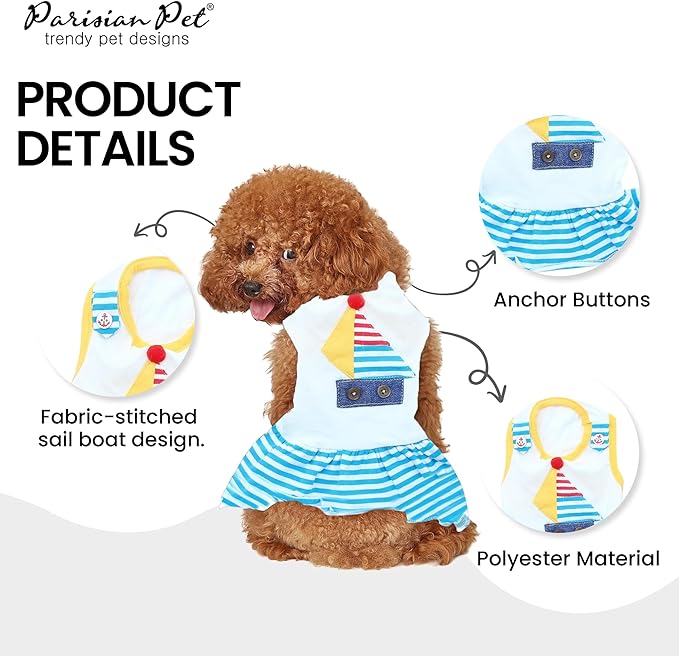 Boat Dog Dress by Parisian Pet