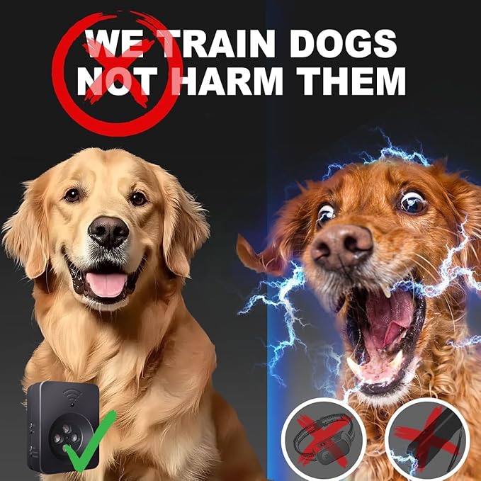 Ultimate Ultrasonic Bark Control Device for Dogs - 50ft Remote & Auto Sensor Modes | Weatherproof Anti-Bark Deterrent | Handheld Remote Training Tool | Stop Excessive Barking Humanely