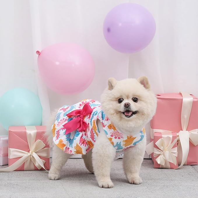 CuteBone Velvet Dog Dresses for Small Dogs, Stylish & Soft Fabric, Comfortable Fit for Everyday Wear, Perfect for Special Occasions NCVA12XS