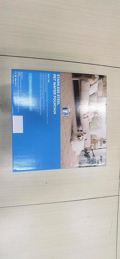 Dog Water Fountain for Large Dogs: 7L/236oz/1.8G Dog Fountain Stainless Steel - Big Cat Drinking Fountain Indoor - Super Quiet Water Fountain for Dogs Inside - for Large Dog Cats & Multi-Pet Home