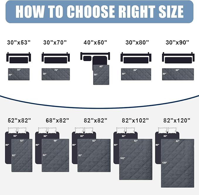 Smiry Waterproof Dog Blanket, Reversible Dog Bed Cover Pet Blanket, Soft Pet Couch Covers for Sofa Washable, Bed Couch Sofa Furniture Protector for Puppy Cat Kids (30"x90", Dark Grey/Black)