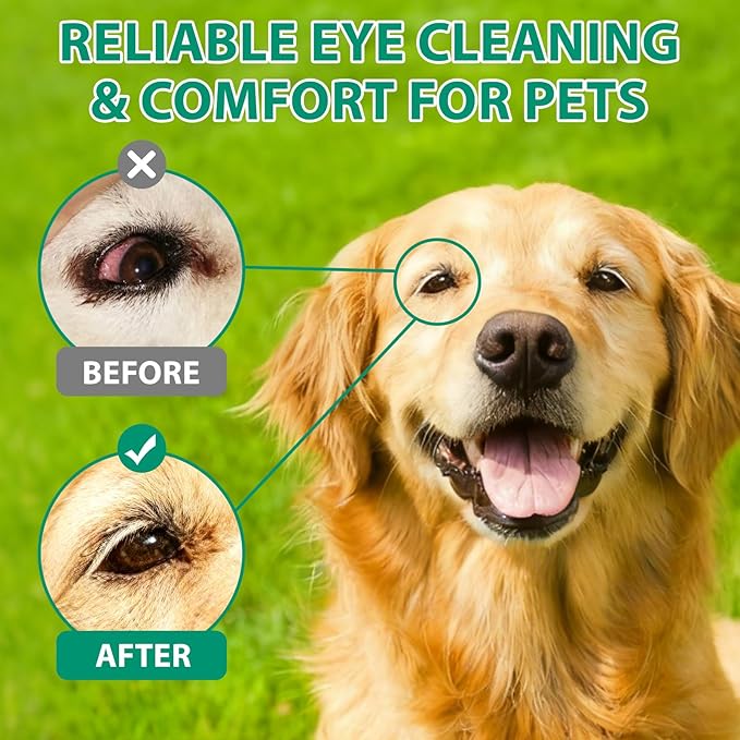 FANSHI Pets Dog Eye Drops Gentle Eye Drops for Dogs and Cats Specially Formulated Eye Wash Relieve Eye Itching & Irritation, Cleansing 100ml/3.38fl Oz