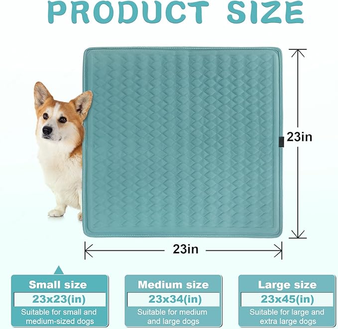 Cat Heating Pad - 18x18 Inch Waterproof Heated Cat Bed with Smart Thermostat Switch and Plush Fabric Cover Blue