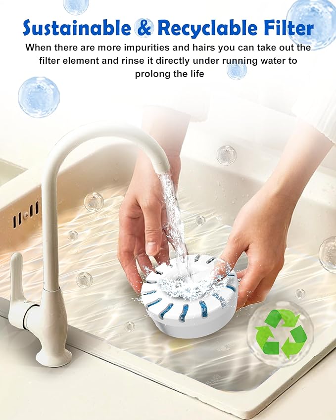 Upgrade Filter Element Pack for FurryPlanet Large Dog Water Fountain Stainless Steel,12L Ultra-Purification Pet Fountain Dog Cat Drinking Dispenser 6in1,Deep Purification Filter,4 Pcs 1 Pack