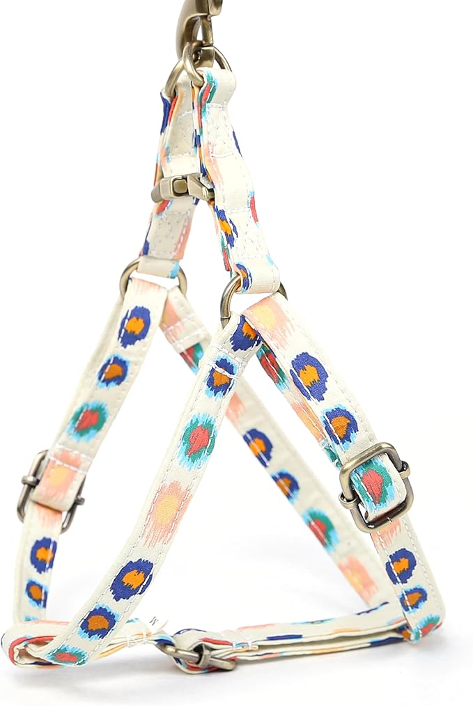Angie and Allie Organic Cotton Personalized Step in Dog Harness,Custom Dog Halter Vests,Adjustable No Pull Canine Halter Harness for Small Medium Large Dogs