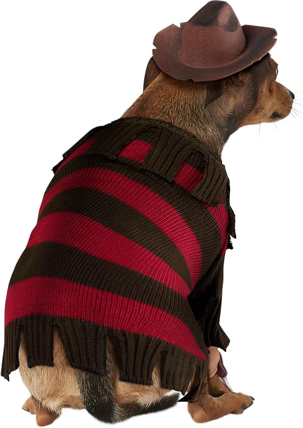 Rubies A Nightmare on Elm Street: Freddy Krueger Pet Costume for Dogs or Cats, Large