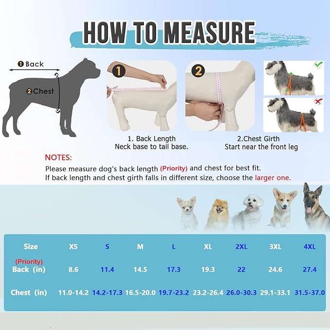 Lukovee Recovery Suit for Dogs, Zipper On Recovery Suit for Female Male Dog, Onesie Abdominal Wounds Cone E-Collar Alternative Prevent Licking Spay Recovery Suit (TPU,XS)