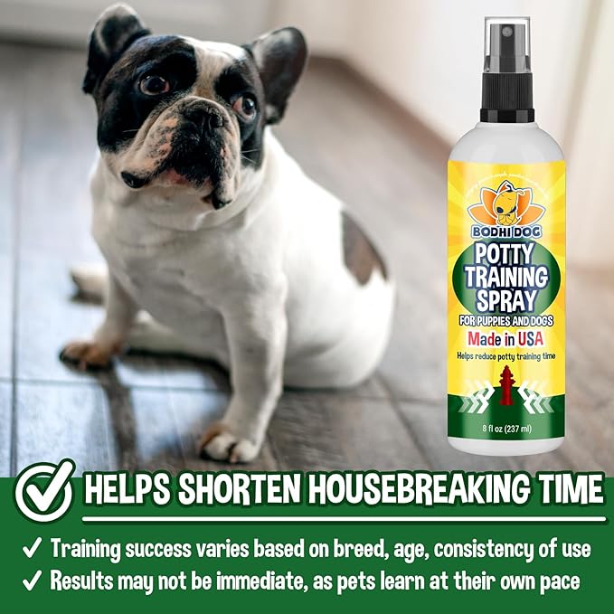 Bodhi Dog Potty Training Spray - Puppy & Dog Training Aid for Indoor & Outdoor Attractant Spray Use - Encourages Proper Dog Pee Here Habits - Safe for Pets & Home - Made in The USA (8 Fl Oz)