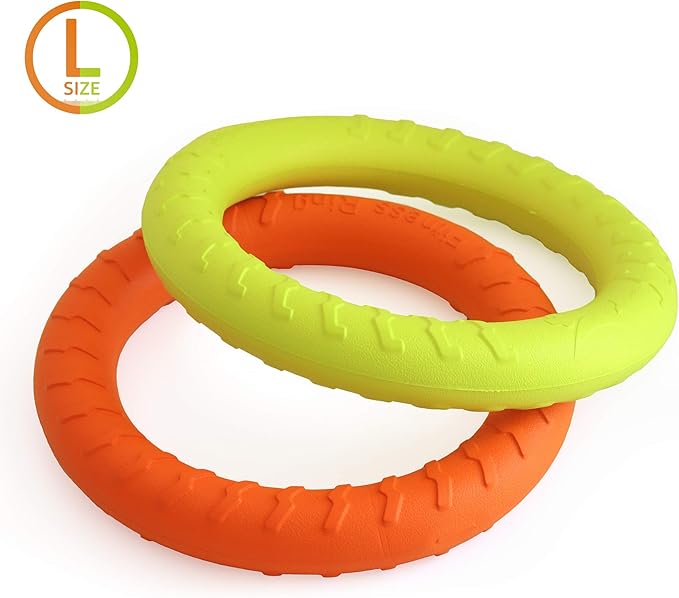 PetSpy Dog Training Ring for Outdoor Fitness Floatable Pulling Toy and Flying Disc Interactive Play Tool for Small Medium Large Dogs
