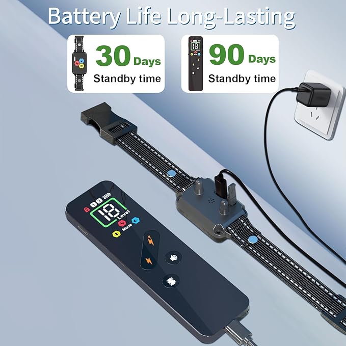 3300ft Dog Training Collar with Remote,Waterproof Dog Shock Collar for Small Medium Large Dogs, Electric Dog Collar with Beep Vibration Shock Boost Shock and Security Lock (Black 2)